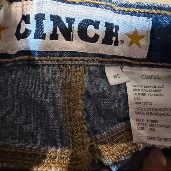 Cinch & Wrangler Retro Kids Western Blue Jeans size 6 Slim - Picture 7 of 9